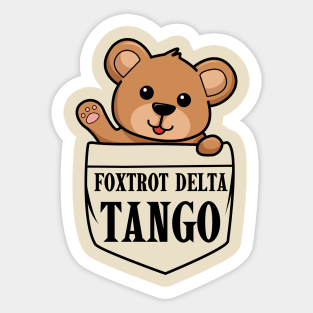 Foxtrot-Delta-Tango Sticker